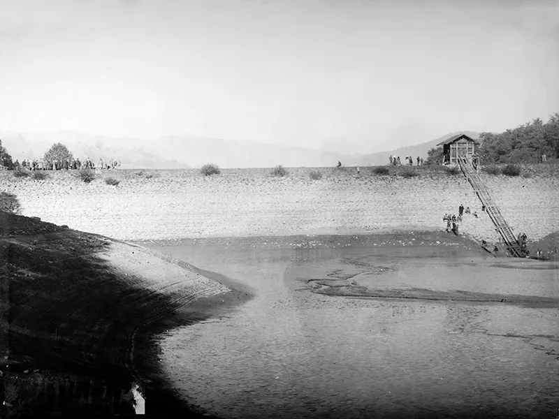 Halčiansky tajch - historické fotografie