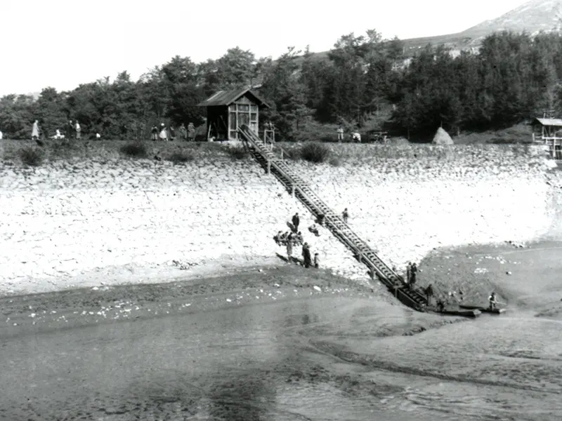 Halčiansky tajch - historické fotografie