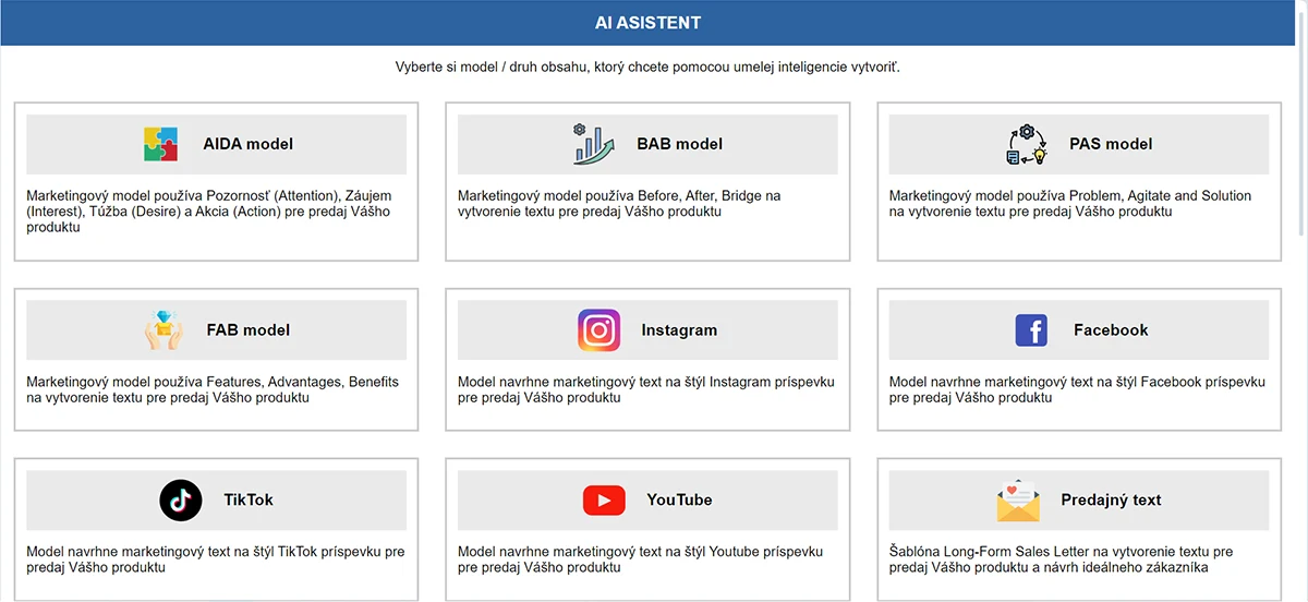 Redakčný systém na web s podporou umelej inteligencie